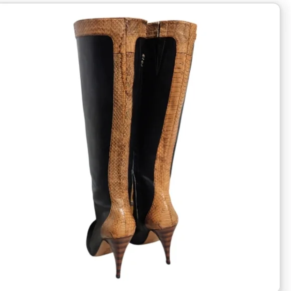 GEORGINA GOODMAN | Knee High Leather Boots in Size EU 40.5 / US 10 - Picture 3 of 6